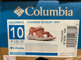 Columbia pink girl sandals (Box Packaging)