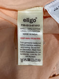 Eligo Schiffli Textured Tiered Frock with Pie Crust Collar and Short Sleeves (Summer)