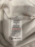 Juniors White All Over Crocodile Printed Zipped Sleepsuit