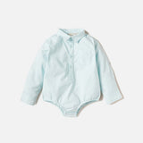 Juniors boys sky blue dress shirt bodysuit