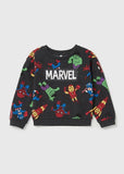 Marvel Black sweatshirt (Fleece lined) (Winter)