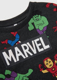 Marvel Black sweatshirt (Fleece lined) (Winter)