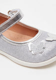 Barefeet silver butterfly ballerina shoes (New)