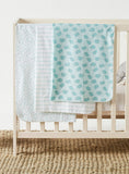 Juniors blue stripe flannel blankets (Pack of 3)