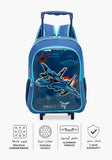 Juniors navy fighter jet trolley bag