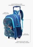 Juniors navy fighter jet trolley bag