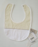 Giggles White and Yellow Bib