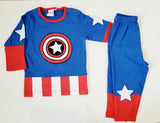 Marvel embroidered Shirt, & Pyjama Set (set of 2)