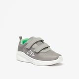 Oaklan grey textured shoes with green inner lining (New)