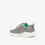 Oaklan grey textured shoes with green inner lining (New)