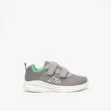 Oaklan grey textured shoes with green inner lining (New)