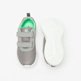 Oaklan grey textured shoes with green inner lining (New)