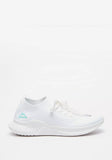 Kappa Solid White textured shoes (Box Packaging)