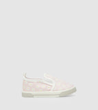 R&B pink floral slip on shoes