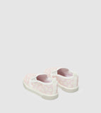 R&B pink floral slip on shoes