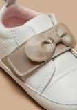 Florabella copper bow strap infant shoes