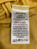 Juniors Mustard Ribbed Bunny Bodysuit