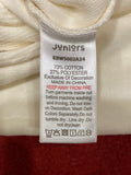 Juniors Solid White Bear Embroidered Fleece Sleepsuit (winter)