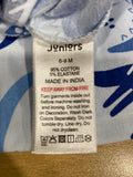 Juniors All Blue Dino Printed Pocket Sleepsuit