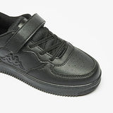 Kappa black single strap shoes