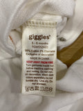 Giggles Grey Knitted Bow Sleepsuit (Winter)