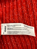 Max Solid Red Knitted Long Sweat Dress (Winter)