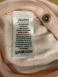 Juniors bunny embroidered pink sleeppsuit