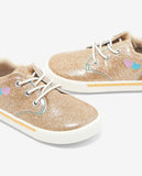 R&B golden hearts shoes