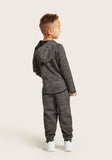 Juniors solid grey hoodie & Jog set (set of 2) (Winter)