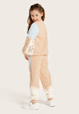 Bossini Pink Panelled Jog Pants with drawstring