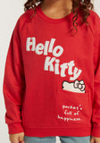 Hello kitty red sweatshirt (Fleece lined) (Winter)