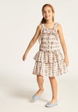 Juniors floral printed frill skirt