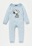 Peanuts snoopy knitted openfeet sleepsuit (Winter)