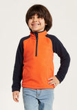 Juniors orange & navy fleece pullover (Winter)