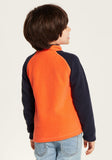 Juniors orange & navy fleece pullover (Winter)