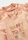 Juniors happy to be me Fullsleeves tshirts (Set of 2)