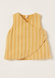 Eligo mustard stripe top & shorts set (set of 2) (Summer)