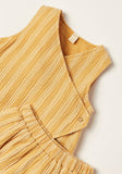 Eligo mustard stripe top & shorts set (set of 2) (Summer)