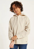 Eligo beige stripped Stylized hoodie