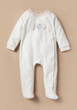 Giggles white fleece tree sleepsuit (Winter)