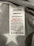Juniors Grey All Over Star Printed Fleece Zipped Sleepsuit (Winter)
