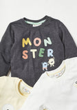 Juniors Fullsleeves Tshirt MONSTERS (Set of 3)