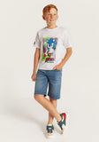 Juniors boys denim light wash shorts