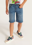 Juniors boys denim light wash shorts