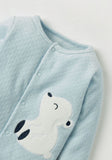 Juniors blue bear fleece sleepsuit (Winter)