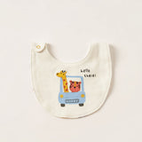 Juniors hello there embroidered bib