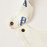 Juniors hello there embroidered bib