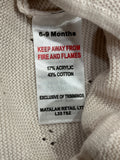 Matalan beige breathable knitted bow sleepsuit (winter)