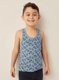 Juniors Boys vehicle printed vests (Pack of 3)