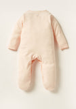 Giggles pink bird embroidered sleepsuit (Thick cotton) (Winter)